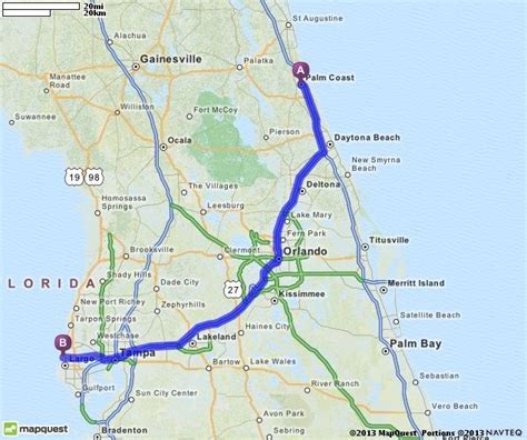 daytona to palm coast distance.